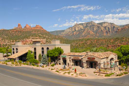 Red rock views from the Best Western Arroyo Roble Hotel, Sedona, Arizona
