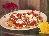 Hummus pizza at Secret Garden Cafe, Tlaquepaque, Sedona, Arizona