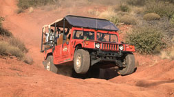 Hummer on the Jeepeater trail in Sedona