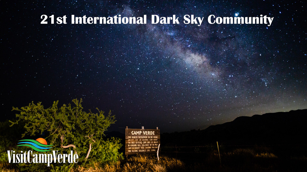 starry night sky over Camp Verde, Arizona