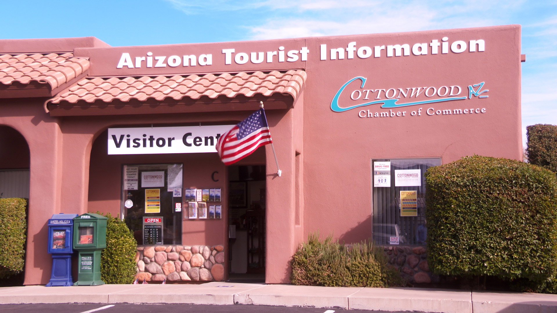 Cottonwood Chamber of Commerce Visitor Center entrance
