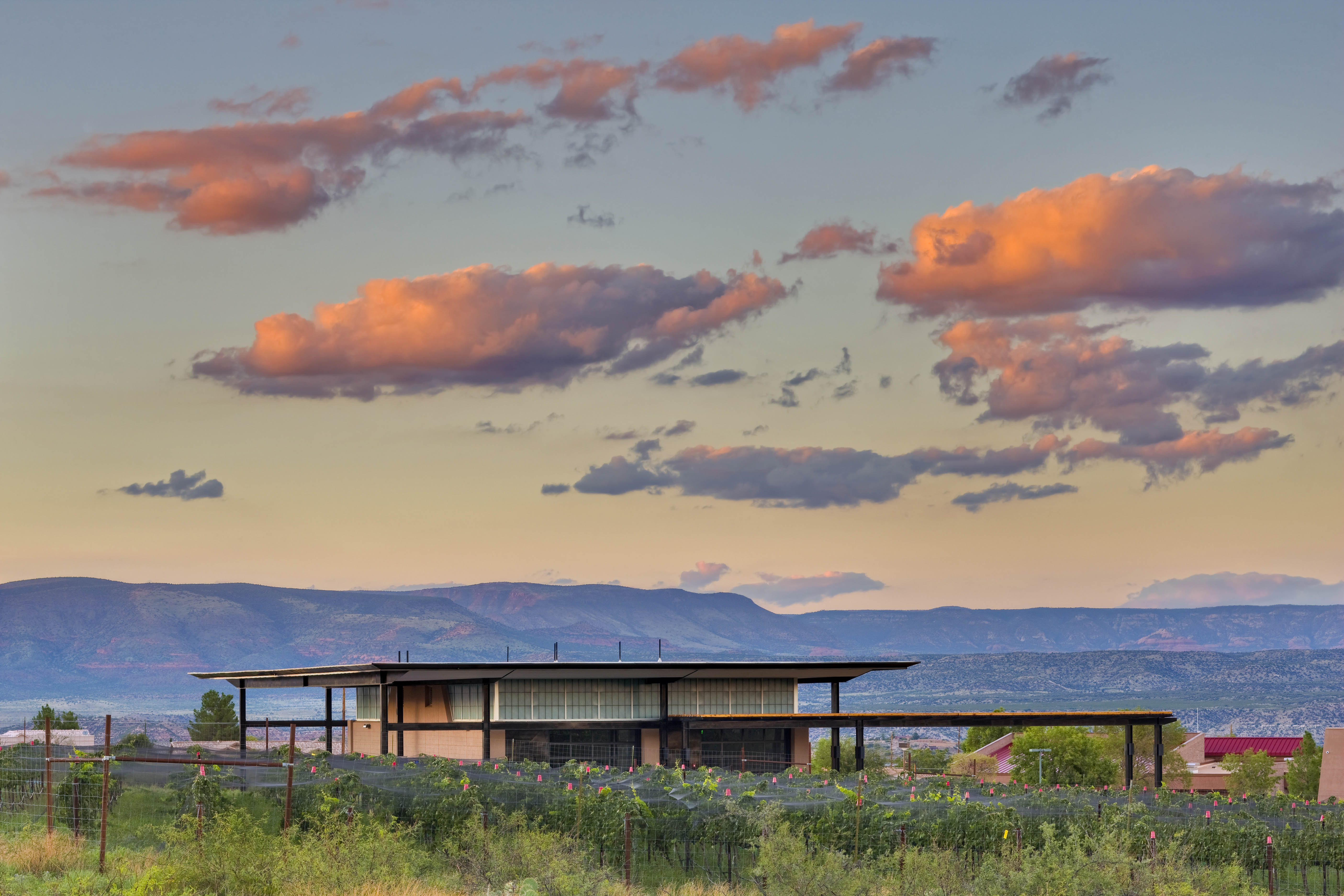 Exterior of the Southwest Wine Center at Yavapai College