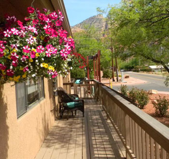 View of Whispering Creek B&B in Sedona